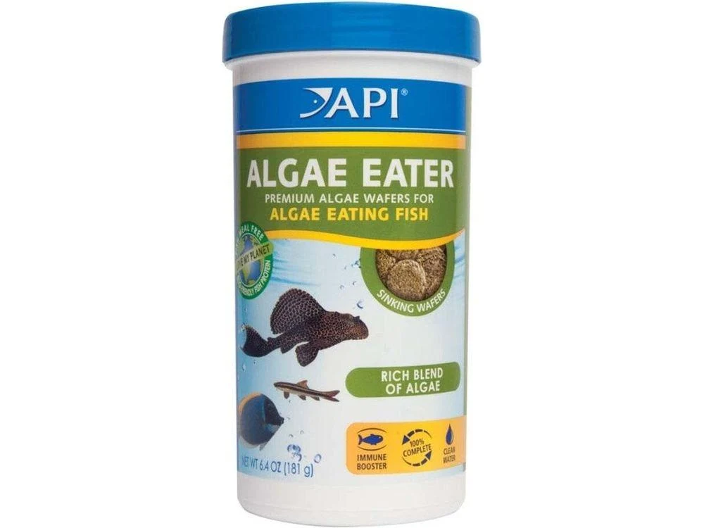 API Algae Eater Premium Sinking Wafer Fish Food, 6.4 oz