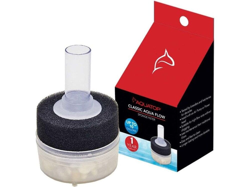 Aquatop Classic Aqua Flow CAF-10 Internal Sponge Filter Black, 1ea - Image 2
