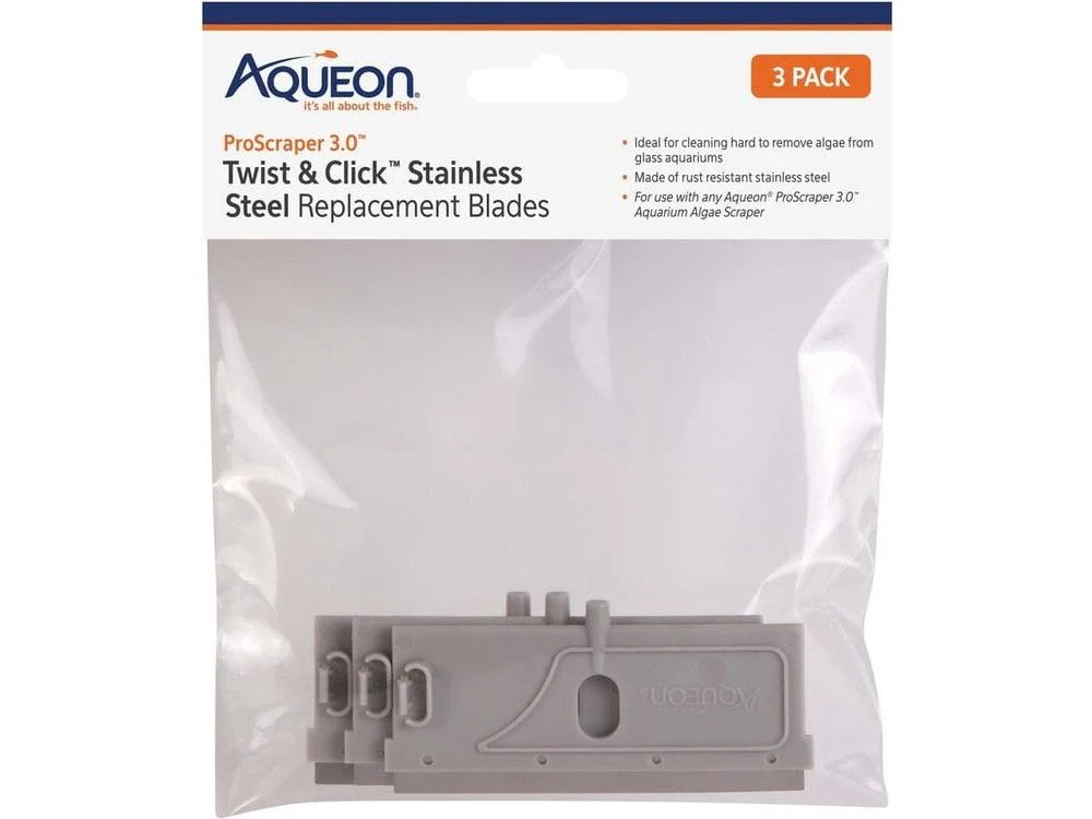 Aqueon ProScraper 3.0 Twist & Click Stainless Steel Replacement Blades
