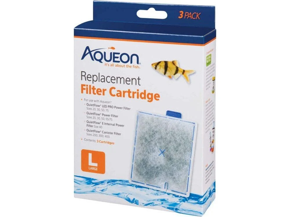 Aqueon Replacement Filter Cartridges, Large - 3 pk