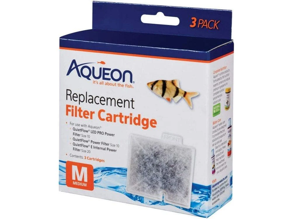 Aqueon Replacement Filter Cartridges, Medium - 3 pk