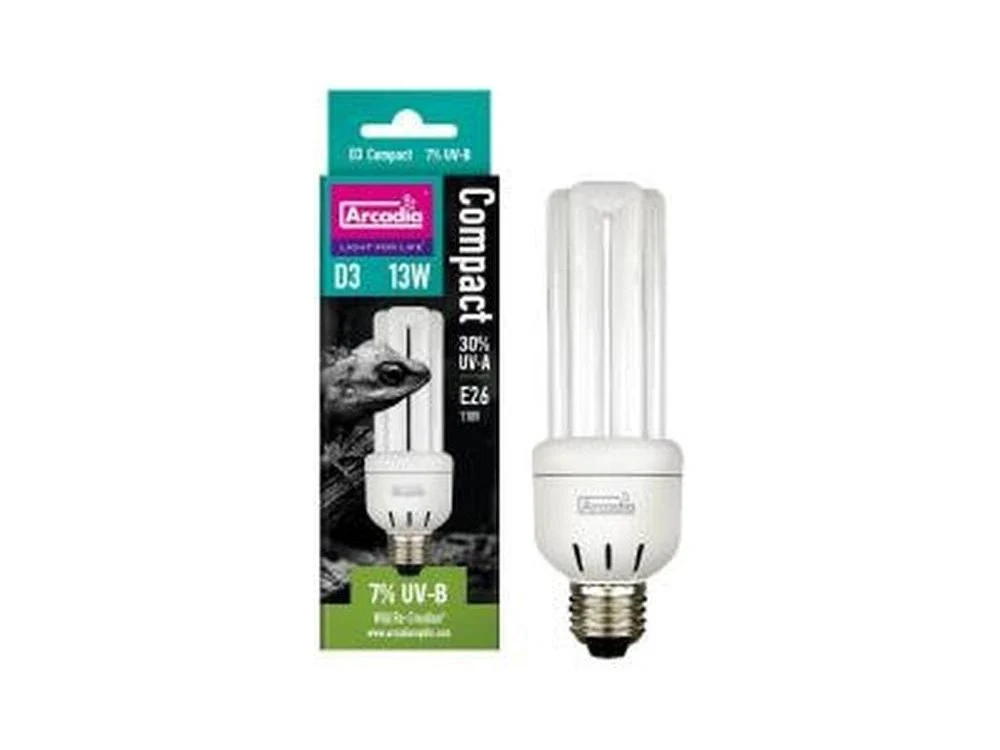 Arcadia D3 7% UVB Compact Bulb - 13W