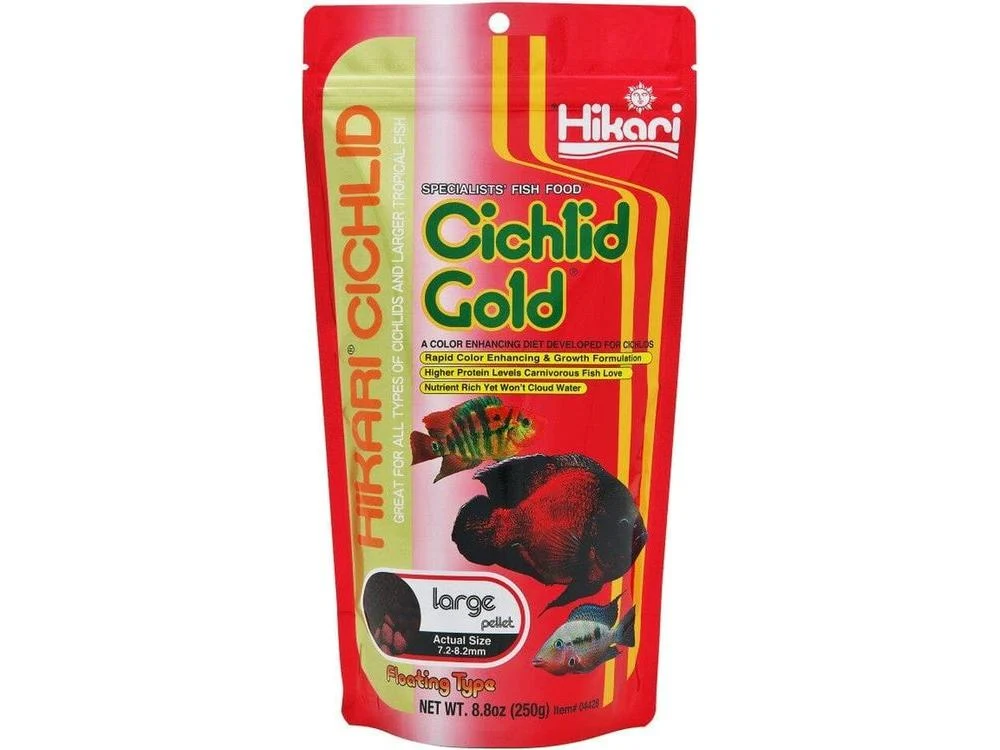 Hikari Cichlid Gold Large Pellets Fish Food 8.8oz