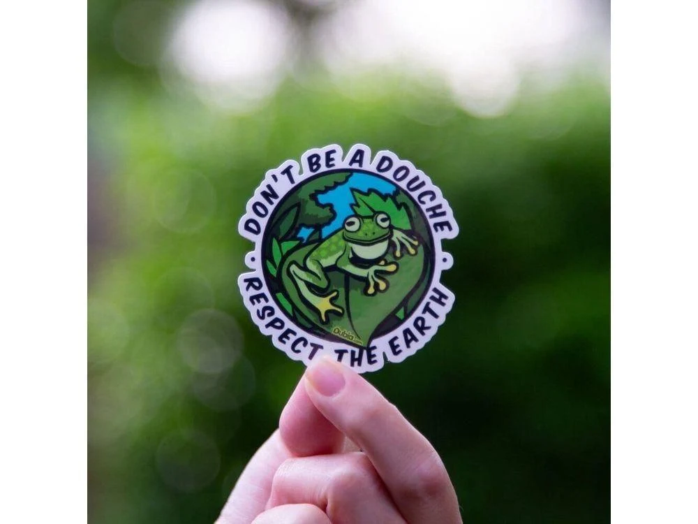 Don't Be A Douche Sticker - Image 2