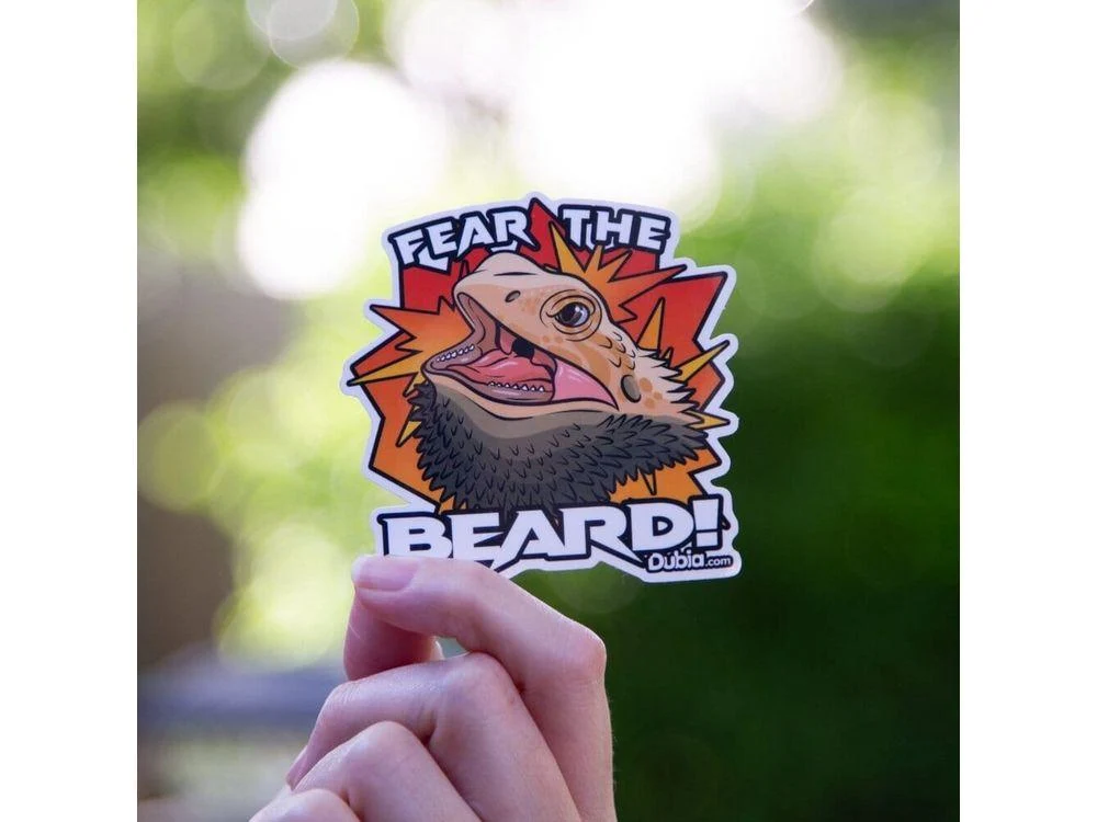 Fear the Beard! Sticker - Image 2
