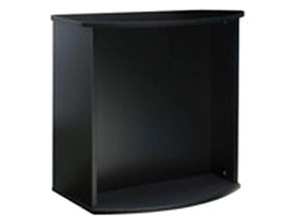 Fluval Bow Front Aquarium Stand - 24.75in x 15in x 26in (63 cm x 38 cm x 66 cm) - Black