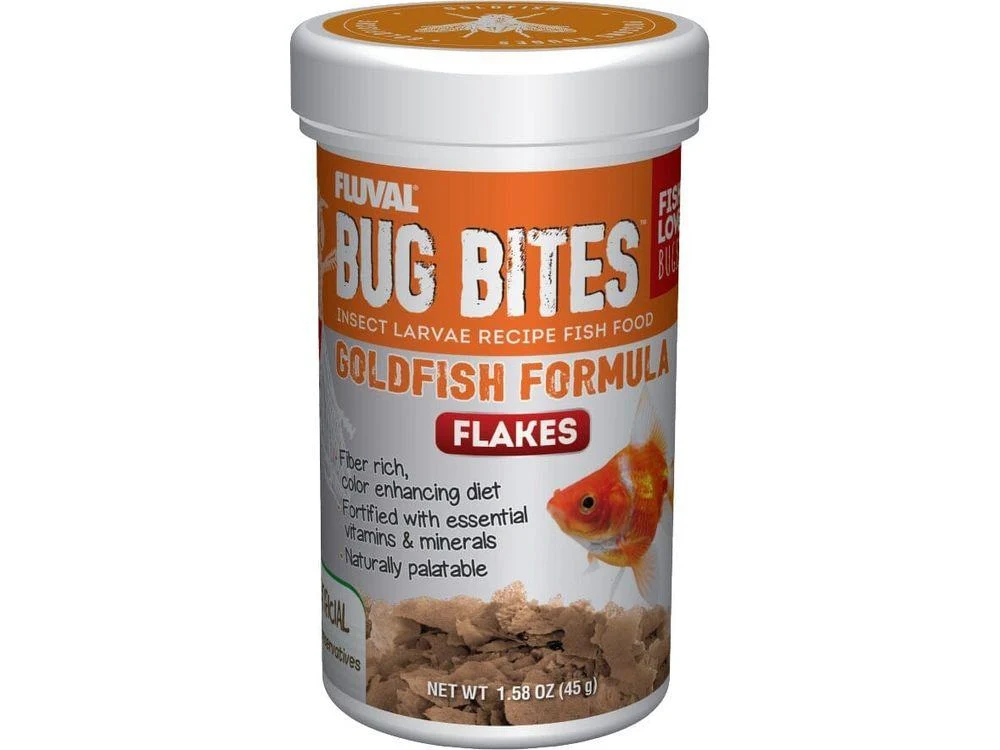 Fluval Bug Bites Goldfish Flakes 1.58oz