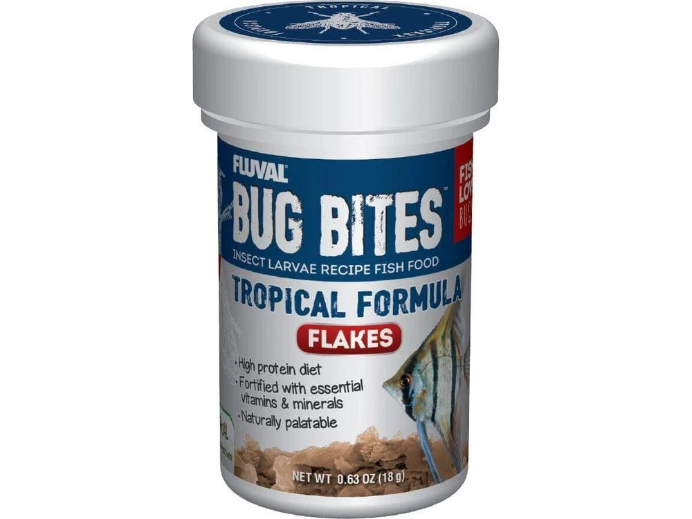 Fluval Bug Bites Tropical Flakes 0.63oz