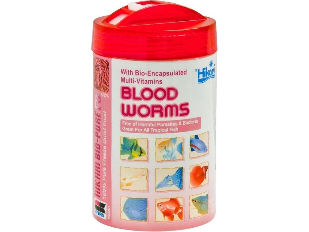 Hikari Bio-Pure Bloodworms Freeze Dried Fish Food 0.42 oz