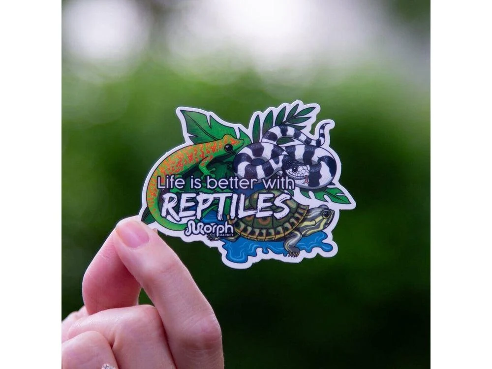 Life is better with Reptiles Sticker - Image 2