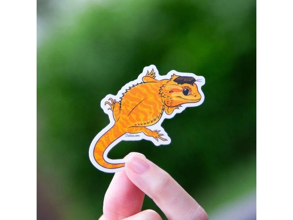 Orange Beardie Sticker - Image 2