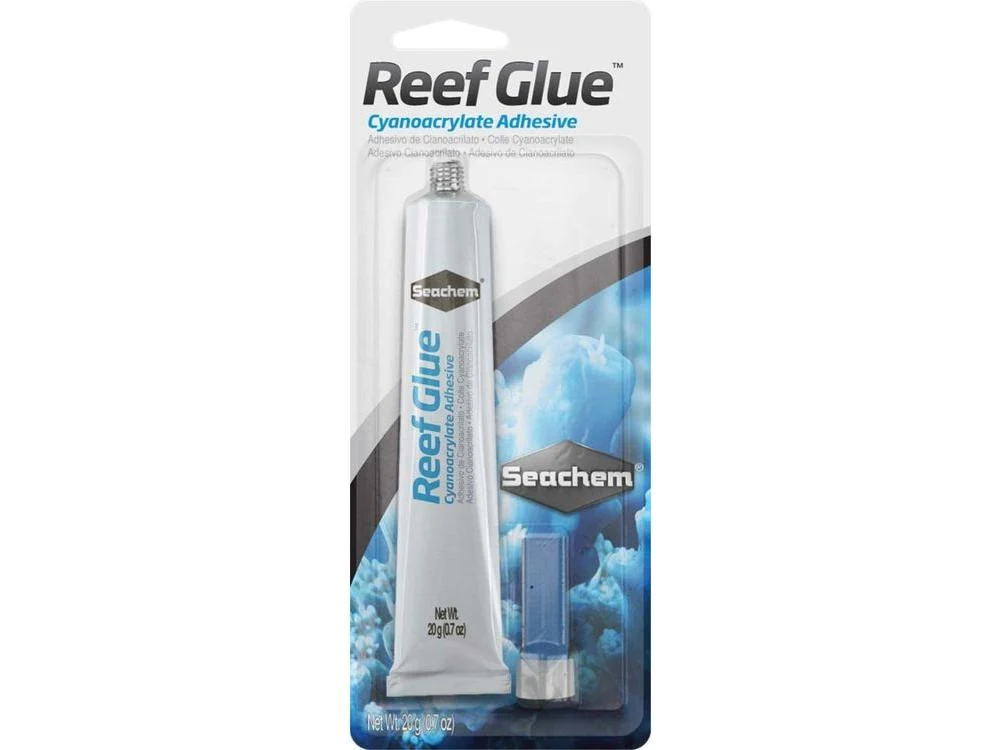 Seachem Laboratories Reef Glue Cyanoacrylate Adhesive Gel Clear, 1ea/20 g, 0.7 oz